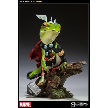 Marvel Diorama Thor Frog 16 cm
